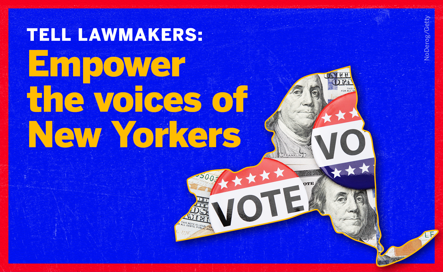 Tell New York Lawmakers: Fund Small Donor Public Financing Now ...